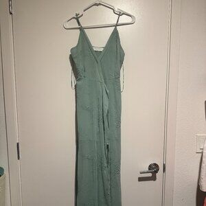 ASTR The Label Teal Wrap Dress XS
